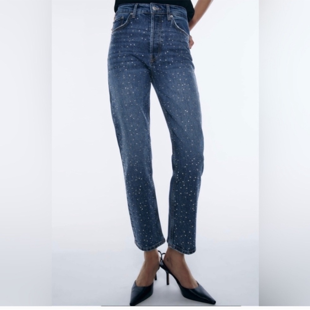 Zara Embellished Jeans